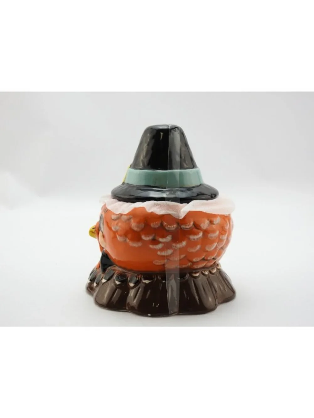 Johanna Parker Thanksgiving Turkey Witch Hat Ceramic Cookie Jar Canister 6